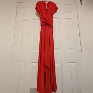 Michael Kors size 4 orange dress with short sleeves